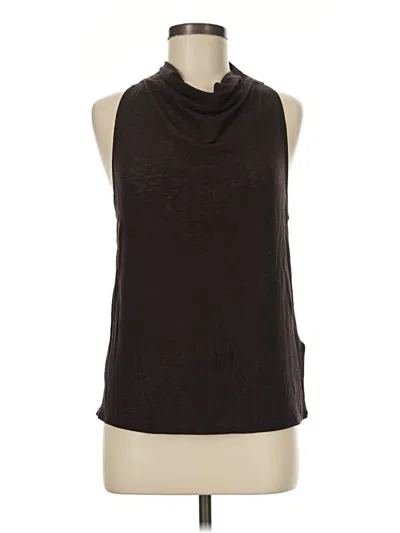 Pre-owned Massimo Dutti Sleeveless Blouse In Brown