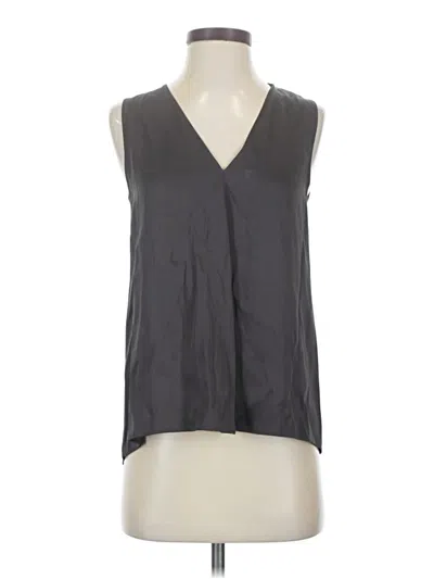 Pre-owned Massimo Dutti Sleeveless Blouse In Gray