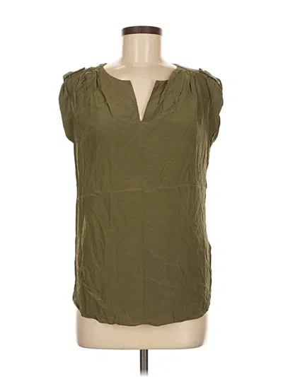 Pre-owned Massimo Dutti Sleeveless Blouse In Green