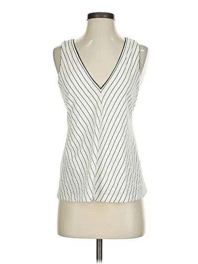 Massimo Dutti Sleeveless Blouse In Silver