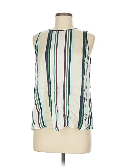 Pre-owned Massimo Dutti Sleeveless Blouse In White