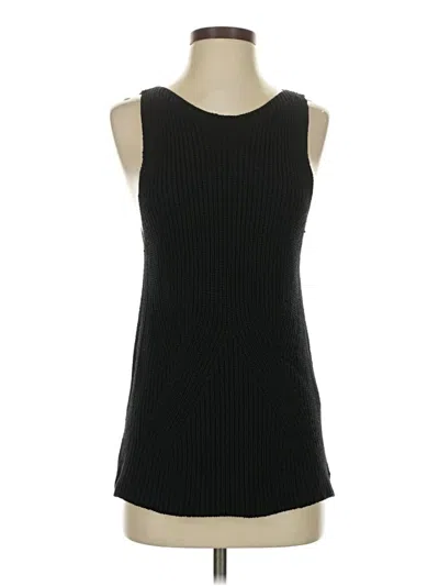 Pre-owned Massimo Dutti Sleeveless Top Black Boatneck Tops