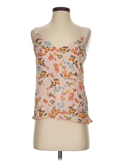 Pre-owned Massimo Dutti Sleeveless Top Orange Sweetheart Neckline Tops
