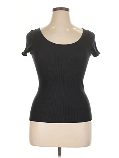 Pre-owned Massimo Dutti Sleeveless T-shirt In Black