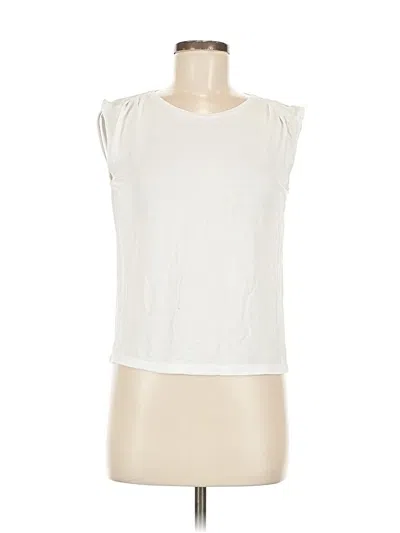 Pre-owned Massimo Dutti Sleeveless T-shirt In White