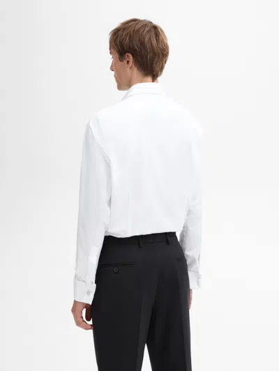 Massimo Dutti Slim Fit Cotton Shirt With Double Cuffs In Animal Print