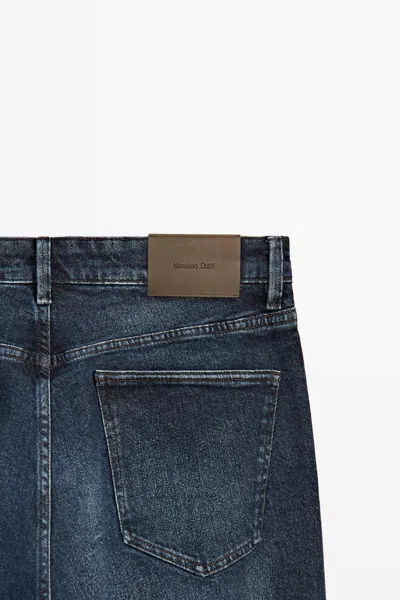 Massimo Dutti Slim Fit Jeans In Blue