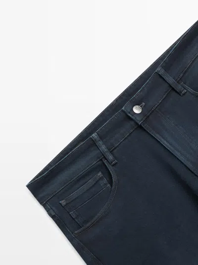 Massimo Dutti Slim Fit Jeans In Blue