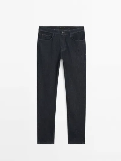 Massimo Dutti Slim Fit Jeans In Indigo