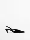 MASSIMO DUTTI SLINGBACK SHOES WITH INSTEP STRAPS