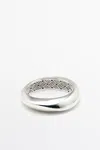 Massimo Dutti Smooth Hinged Bracelet In Silver