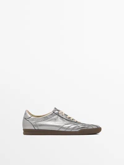 Massimo Dutti Sneaker Mit Metallic-effekt