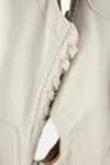 Massimo Dutti Soft Leather Trainers In White