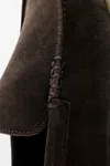 Massimo Dutti Soft Split Leather Loafers In Brown