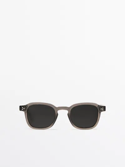 Massimo Dutti Sonnenbrille Mit Kunststoffgestell In Black