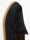 Massimo Dutti Split Leather Loafers In Multi
