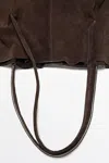 Massimo Dutti Split Leather Tote Bag In Pattern