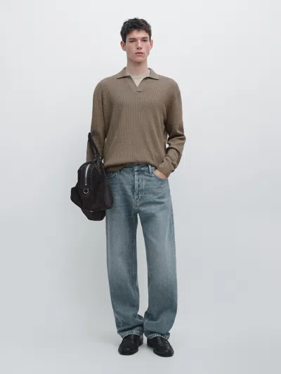 Massimo Dutti Straight In Blue