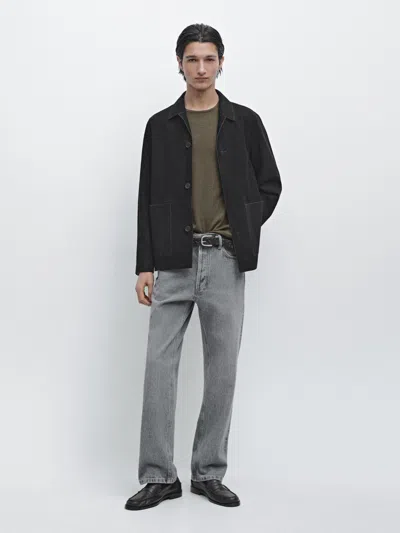 Massimo Dutti Straight In Gray