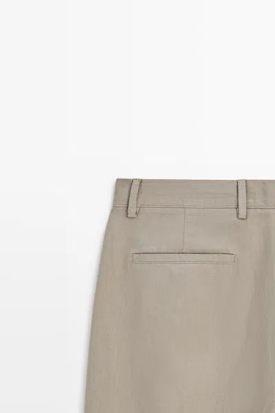 Massimo Dutti Straight In Neutral