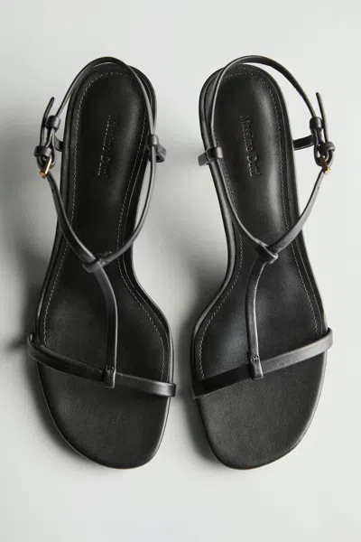 Massimo Dutti Strappy Mid In Black