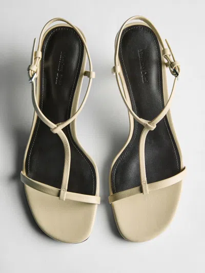Massimo Dutti Strappy Mid In White
