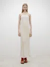 Massimo Dutti Strickkleid Lang Bandeau In Gebrochen Weiss