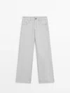 MASSIMO DUTTI STRIPED TROUSERS WITH FIVE POCKETS
