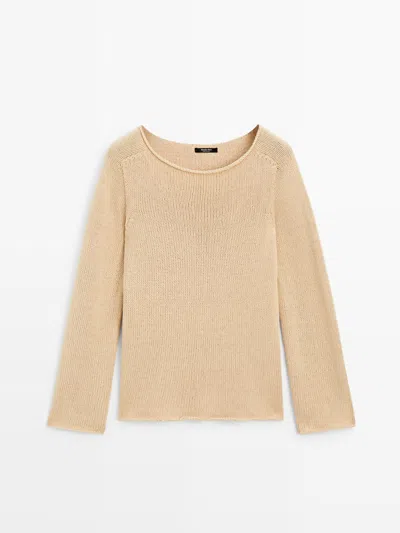 Massimo Dutti Suéter De Punto Mezcla Algodón In Multi