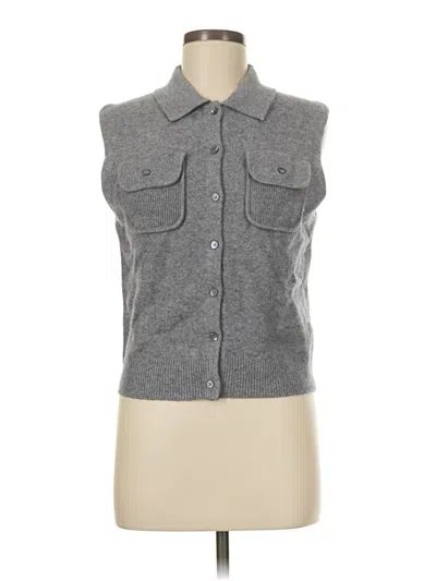 Pre-owned Massimo Dutti Sweater Vest In Gray