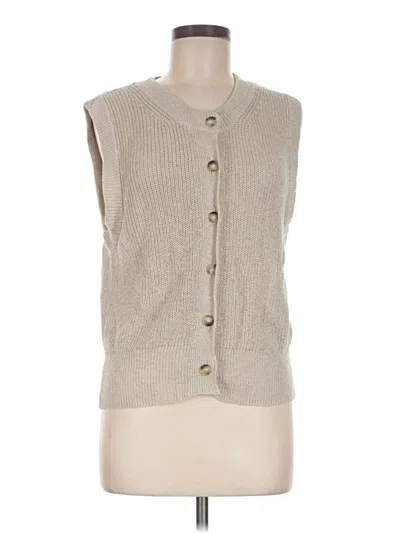 Pre-owned Massimo Dutti Sweater Vest In Tan