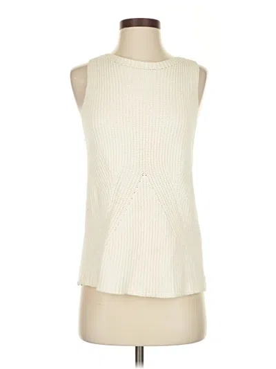 Pre-owned Massimo Dutti Sweater Vest In White