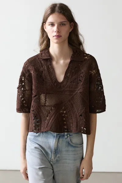 Massimo Dutti T In Brown