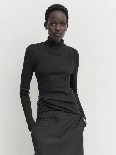 Massimo Dutti Tailored-midirock In Lead