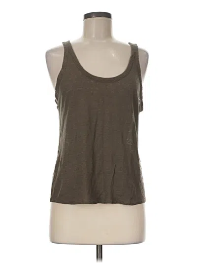 Pre-owned Massimo Dutti Tank Top Brown Scoop Neck Tops