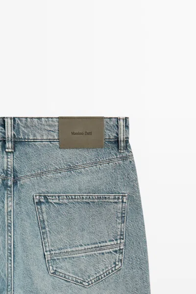 Massimo Dutti Tapered Fit Jeans In Multi