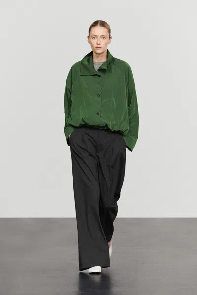 Massimo Dutti Technical Bomber Jacket In Green