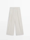 MASSIMO DUTTI TECHNICAL TROUSERS WITH DARTS
