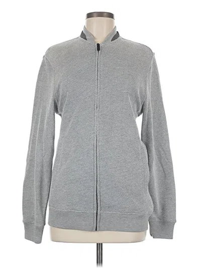 Pre-owned Massimo Dutti Track Jacket In Gray