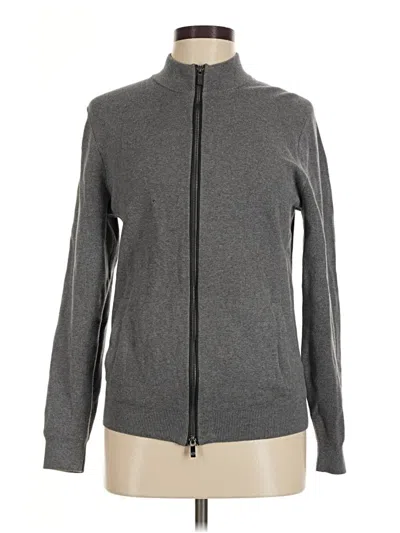 Pre-owned Massimo Dutti Track Jacket In Gray