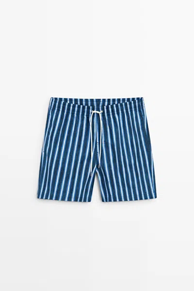 Massimo Dutti Tri In Deep Blue