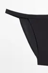 Massimo Dutti Triangle Bikini Bottoms In Black