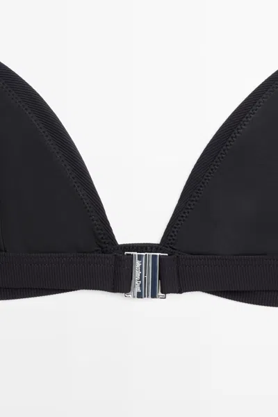 Massimo Dutti Triangle Bikini Top In Black