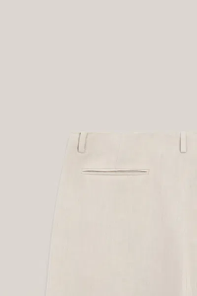 Massimo Dutti Trousers With Darts In Neutral
