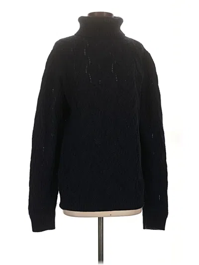 Pre-owned Massimo Dutti Turtleneck Sweater In Black