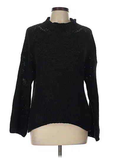 Pre-owned Massimo Dutti Turtleneck Sweater In Black