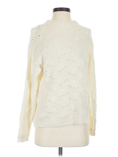 Pre-owned Massimo Dutti Turtleneck Sweater In Ivory