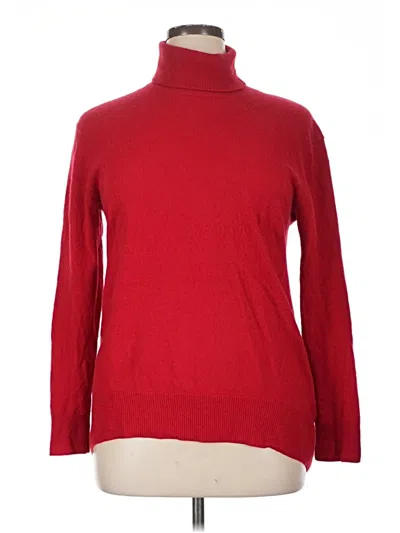 Pre-owned Massimo Dutti Turtleneck Sweater In Red