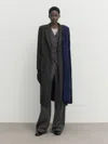 Massimo Dutti Two-button Wool Blend Coat In Grau
