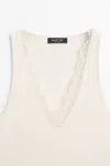 Massimo Dutti V In White